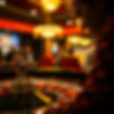 Anticipation at the Roulette Wheel Player focused on a roulette wheel