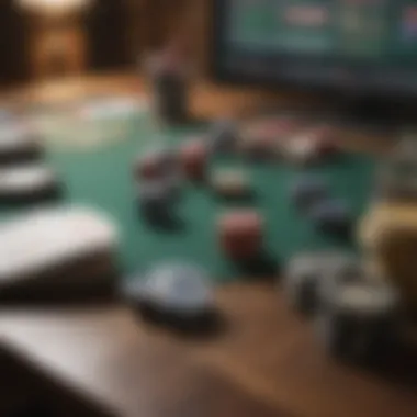 Exploring Poker Software Options An overview of various poker software tools on a desk.
