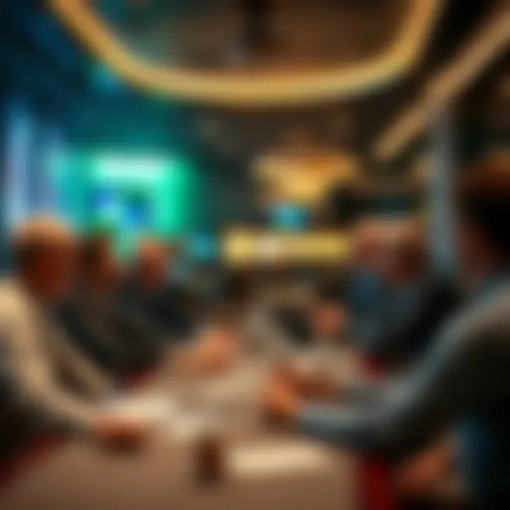 Team meeting at BetMGM discussing corporate strategies