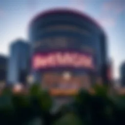 Exterior view of BetMGM headquarters showcasing modern architecture