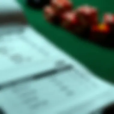 Close-up of a betting slip with odds and selections highlighted