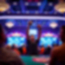 Celebration of a Big M Casino victory