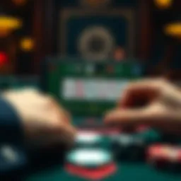 An engaging interface of a blackjack mobile app showcasing card strategies