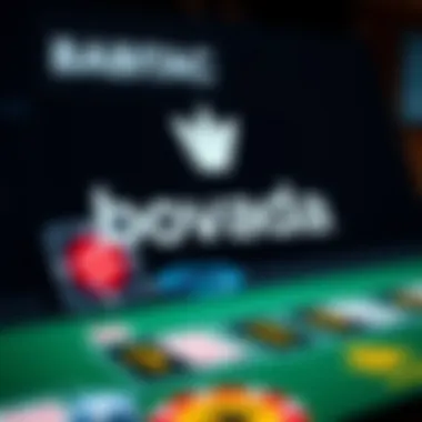 Bovada Logo and Online Gaming Interface Bovada logo showcasing online gaming