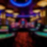 Interior view of Casino Birmingham showcasing gaming tables and vibrant atmosphere