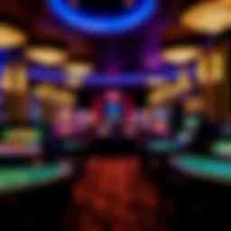 Interior view of Casino Birmingham showcasing gaming tables and vibrant atmosphere