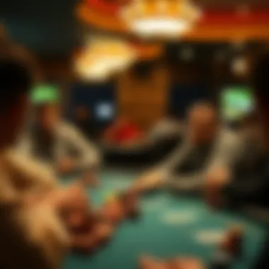 An intricate analysis of player strategies and psychological tactics at poker tables.
