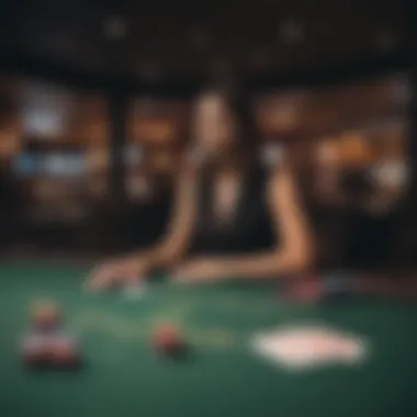 Immersive Live Blackjack Experience An immersive live blackjack table setup