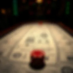 Custom poker table design blueprint showcasing detailed measurements