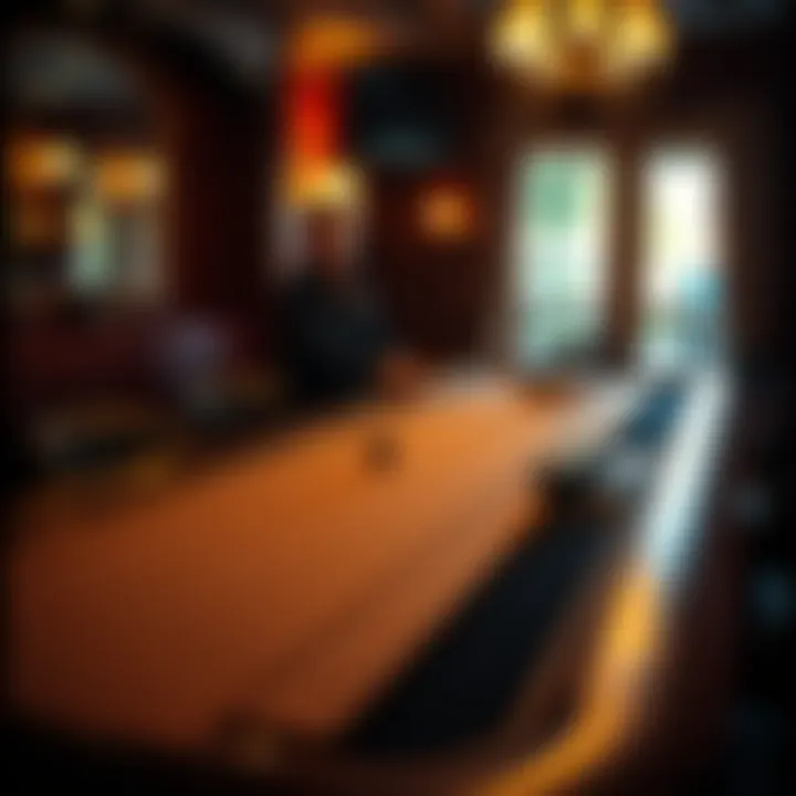 Final Touches on Custom Poker Table Final touches on a beautifully finished custom poker table