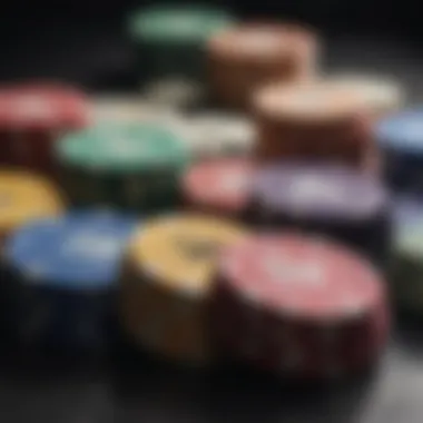Evolution of Poker Chips Through Time Historical evolution of poker chips displayed alongside modern designs