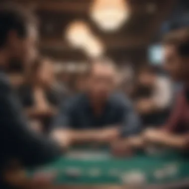 Players in Action: The Poker Experience A group of players engaged in a serious poker game