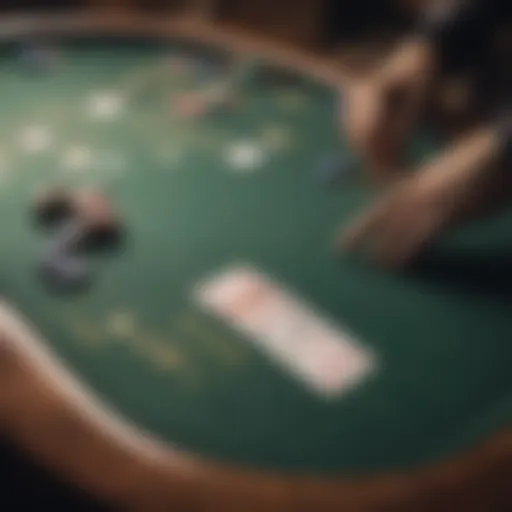 Strategic poker table layout