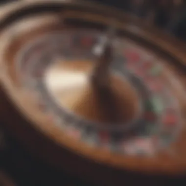 Roulette wheel showcasing number arrangement