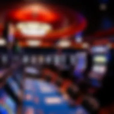 Exciting Gaming Options at Del Rio Casino Interior shot of Del Rio Casino featuring gaming tables and slot machines