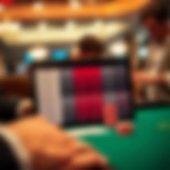A comparison chart between digital learning and traditional blackjack methods