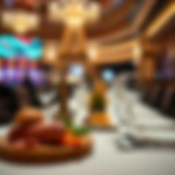 Gourmet dining setup with exquisite culinary offerings