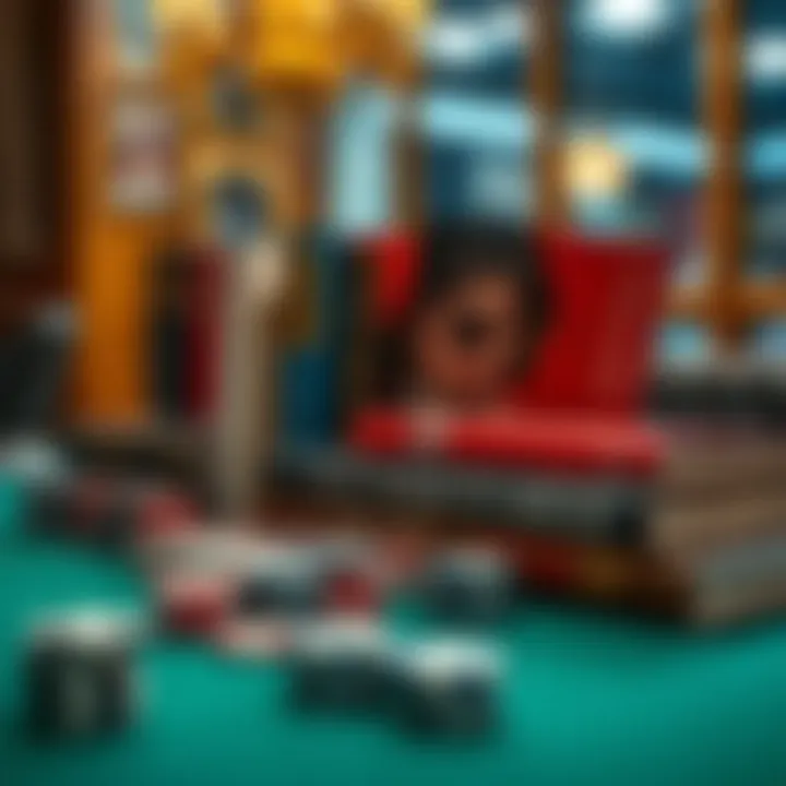 Diverse Poker Literature Diverse poker literature collection on a table