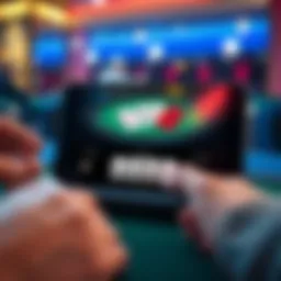 Intuitive interface showcased in a poker app