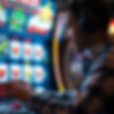 Engaging with Digital Slots A player engaging with a digital slot game interface