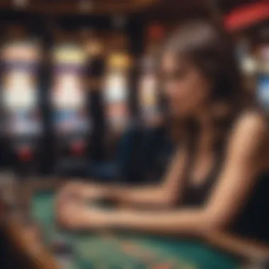 Engaging Slot Game Experience An engaging player enjoying a thrilling slot game experience