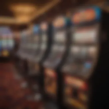 A vibrant display of various slot machines at Hollywood Casino