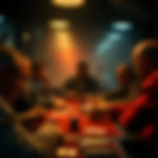 Intense betting scenario in a survival game