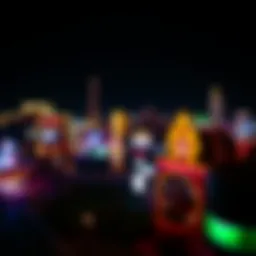 Panoramic view of Black Hawk Casino at night