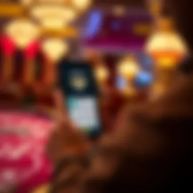 User engaging with rewards feature on the app