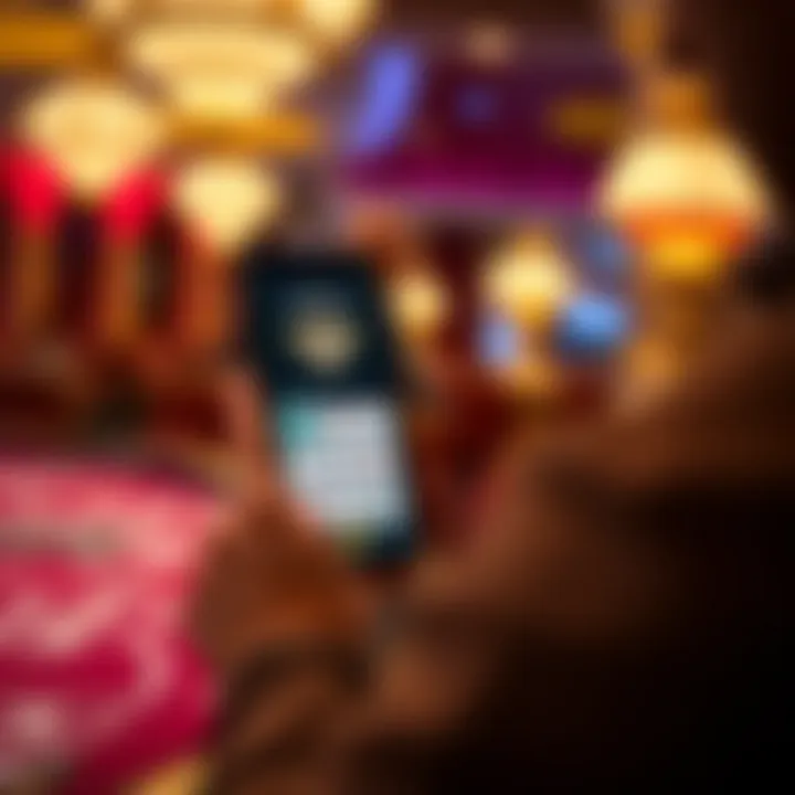 User engaging with rewards feature on the app