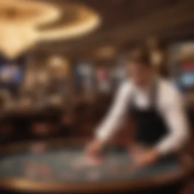 Exquisite Culinary Experience in Casino Suites Gourmet dining setup in a casino suite