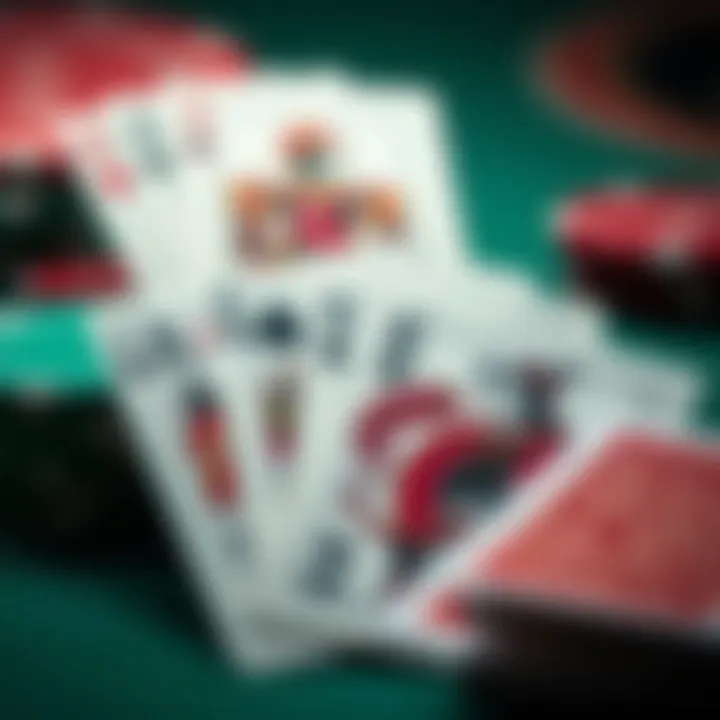 Intricately Designed Traditional Chinese Playing Cards A close-up of traditional Chinese playing cards with intricate designs