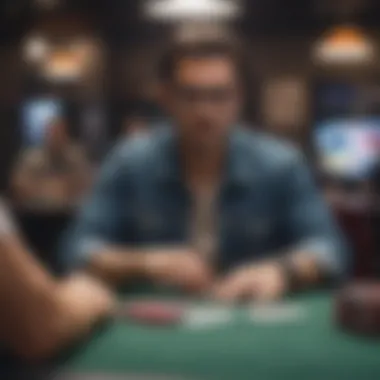 Immersive Virtual Poker Experience A player immersed in a virtual poker game