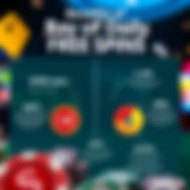 Infographic illustrating the benefits of daily free spins