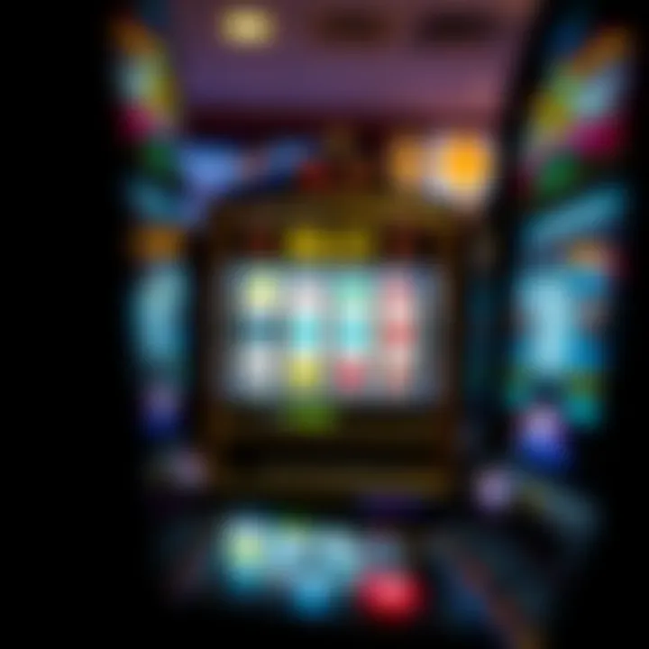 The Allure of Slot Machines An engaging scene of a slot machine with bright lights and enticing symbols, representing fun and luck