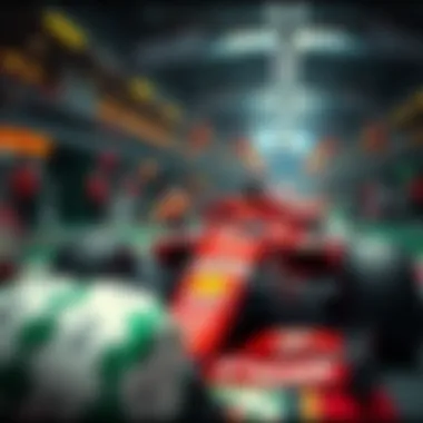 A detailed view of various betting options available on a Formula 1 betting site