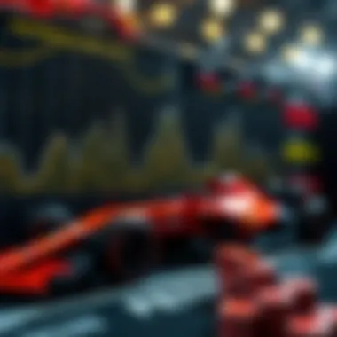 An analytical graph depicting trends and strategies in Formula 1 betting