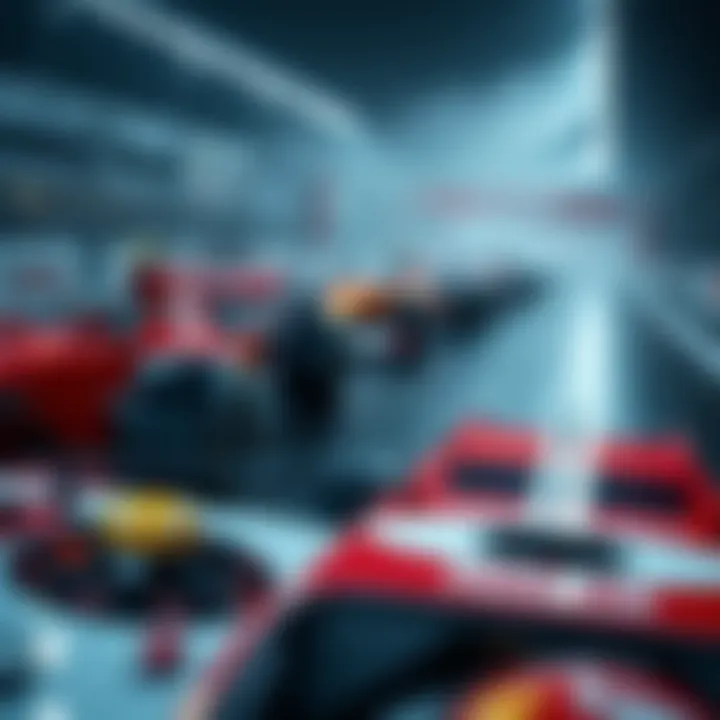 A dynamic Formula 1 race scene showcasing the thrill of motorsport betting