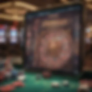 Diverse Casino Games Interface on Android A vibrant screen showcasing multiple casino games on an Android device