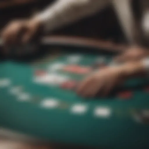 Overview of multi hand blackjack table