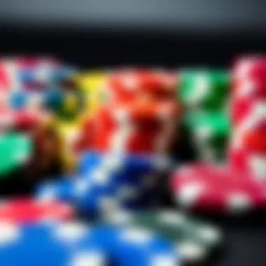 Diverse Poker Chip Collection A collection of poker chip colors representing different strategies