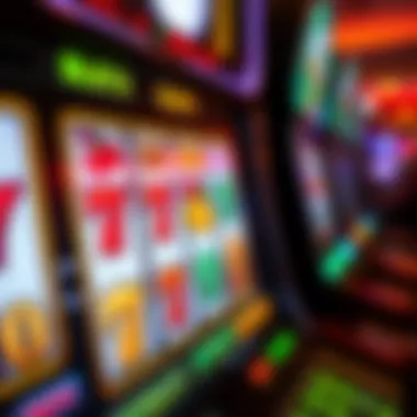 Visual representation of a digital slot machine interface