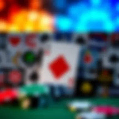 Poker Apps Collage A collage of logos from various poker apps available for offline play
