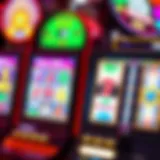 Colorful slot machine interface