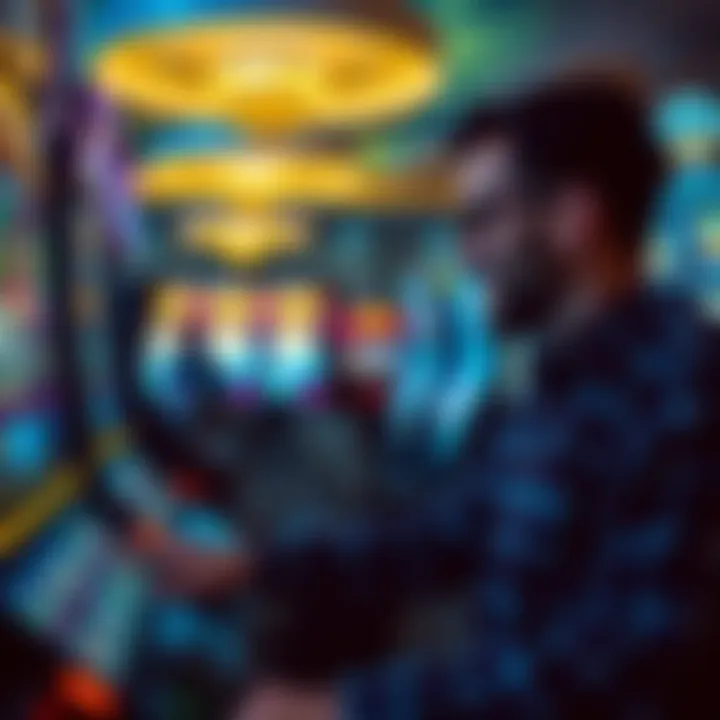 Player enjoying free slot games