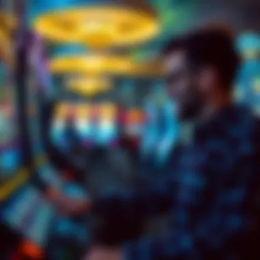 Engaging with Free Slot Games Player enjoying free slot games