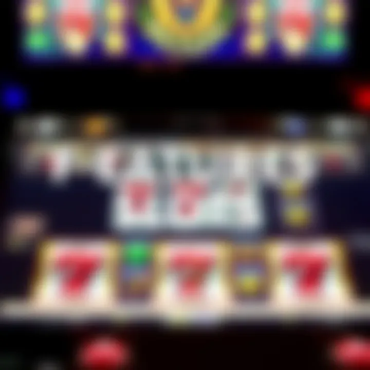 Graphic representation of instant play features for online slots