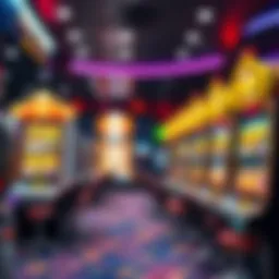 Engaging visual of vibrant online video slot games