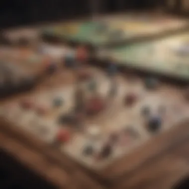 Traditional Board Game Dynamics A visually appealing board game setup, representing traditional gaming