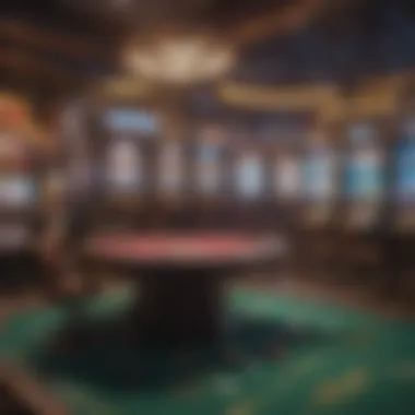 Diverse Gaming Environments in Cryptocurrency A vibrant digital landscape showcasing diverse gaming environments